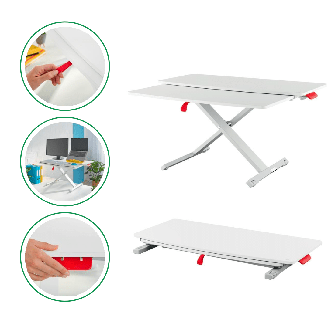 Leitz Standing Desk Converter with Tray – Workspace Ergonomics