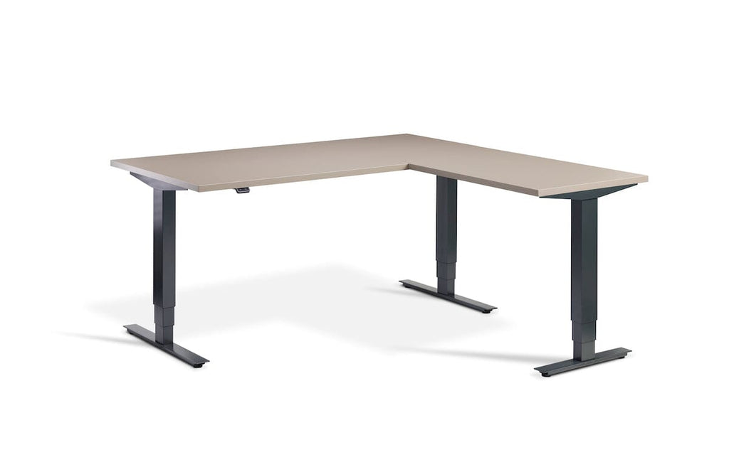 Lavoro Advance Corner Triple Motor Sit-Stand Desk - Anthracite Frame Accessories Lavoro Stone 1600x1600 Anthracite