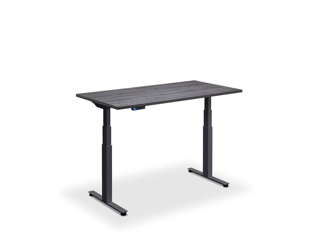 Lavoro Flyga Dual Motor Sit-Stand Desk - 700mm Deep Desktops - Anthracite Frame Accessories Lavoro Anthracite Sherman Oak 1200x700 Anthracite