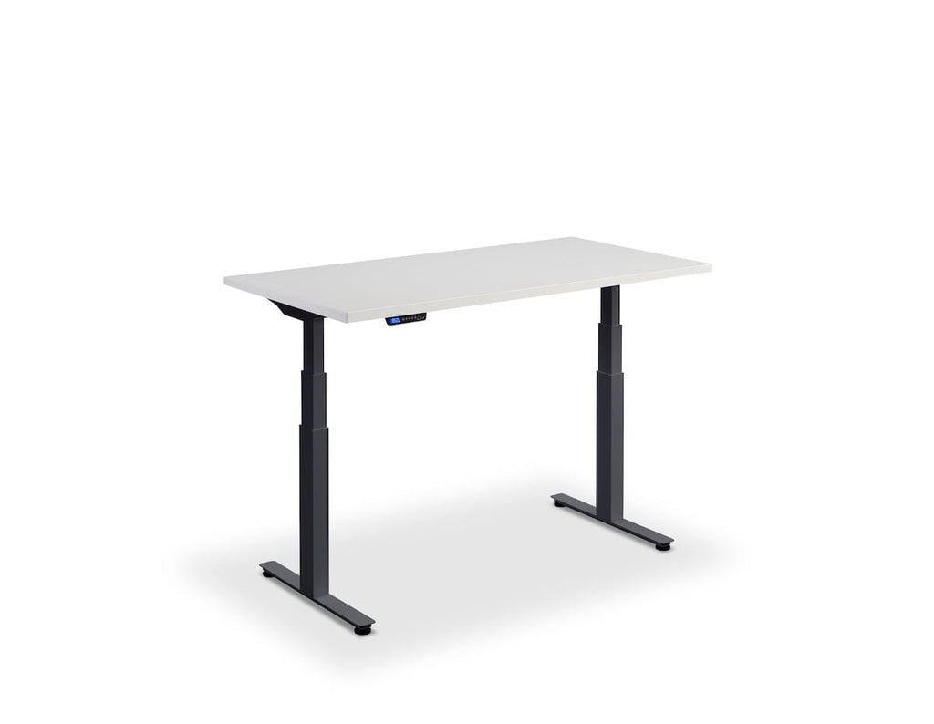 Lavoro Flyga Dual Motor Sit-Stand Desk - 700mm Deep Desktops - Anthracite Frame Accessories Lavoro Light Grey 1200x700 Anthracite