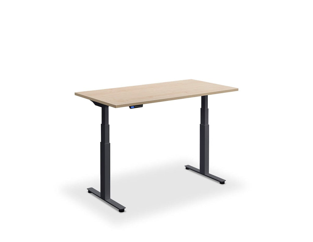 Lavoro Flyga Dual Motor Sit-Stand Desk - 700mm Deep Desktops - Anthracite Frame Accessories Lavoro Maple 1200x700 Anthracite