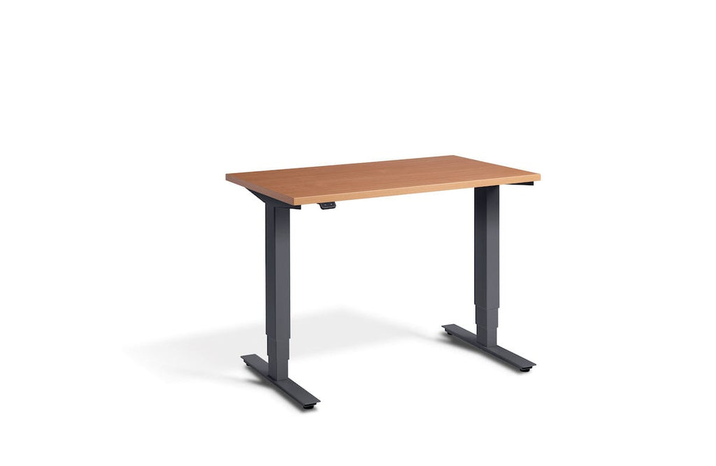 Lavoro Advance Mini Dual Motor Sit-Stand Desk - Anthracite Frame Accessories Lavoro Beech  