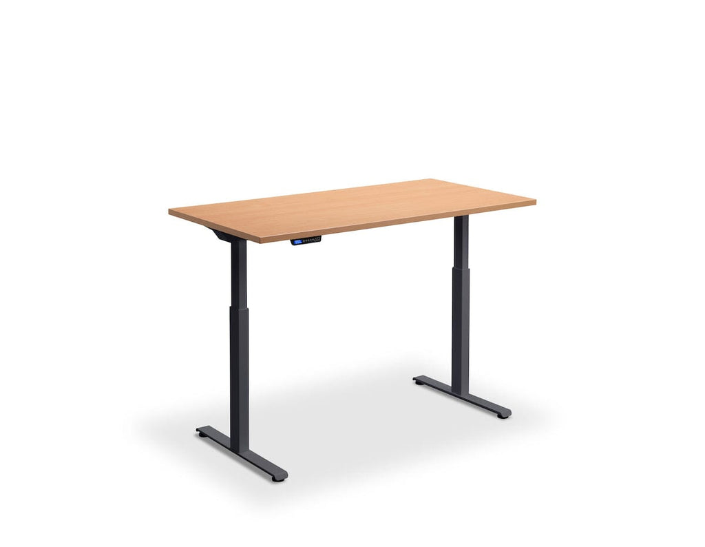 Lavoro Rusa Dual Motor Sit-Stand Desk - 600mm Deep Desktops - Anthracite Frame Accessories Lavoro Beech 1200x600 Anthracite