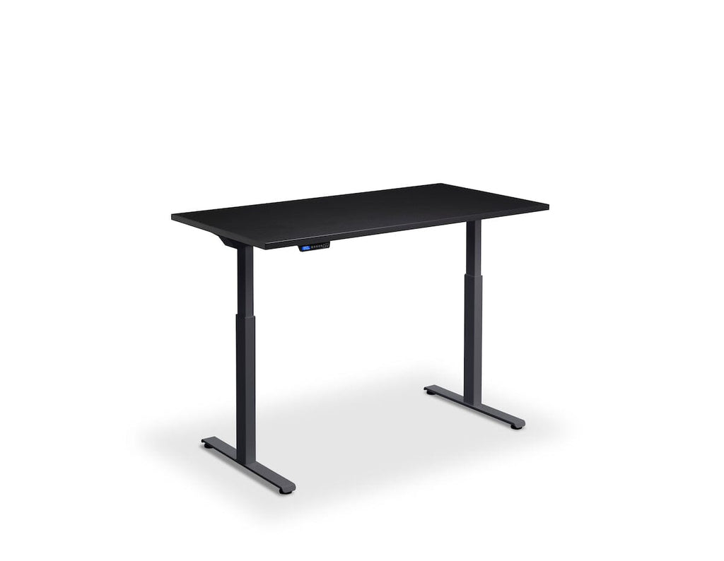 Lavoro Rusa Dual Motor Sit-Stand Desk - 600mm Deep Desktops - Anthracite Frame Accessories Lavoro Black 1200x600 Anthracite