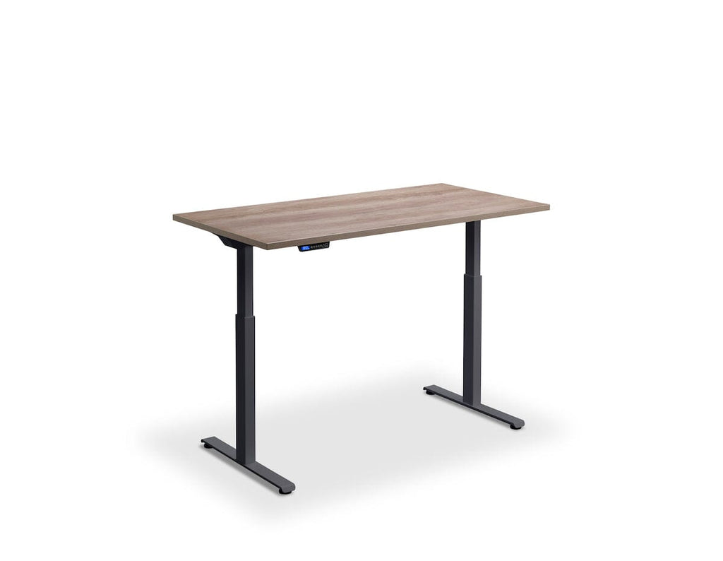 Lavoro Rusa Dual Motor Sit-Stand Desk - 600mm Deep Desktops - Anthracite Frame Accessories Lavoro Grey Nebraska Oak 1200x600 Anthracite