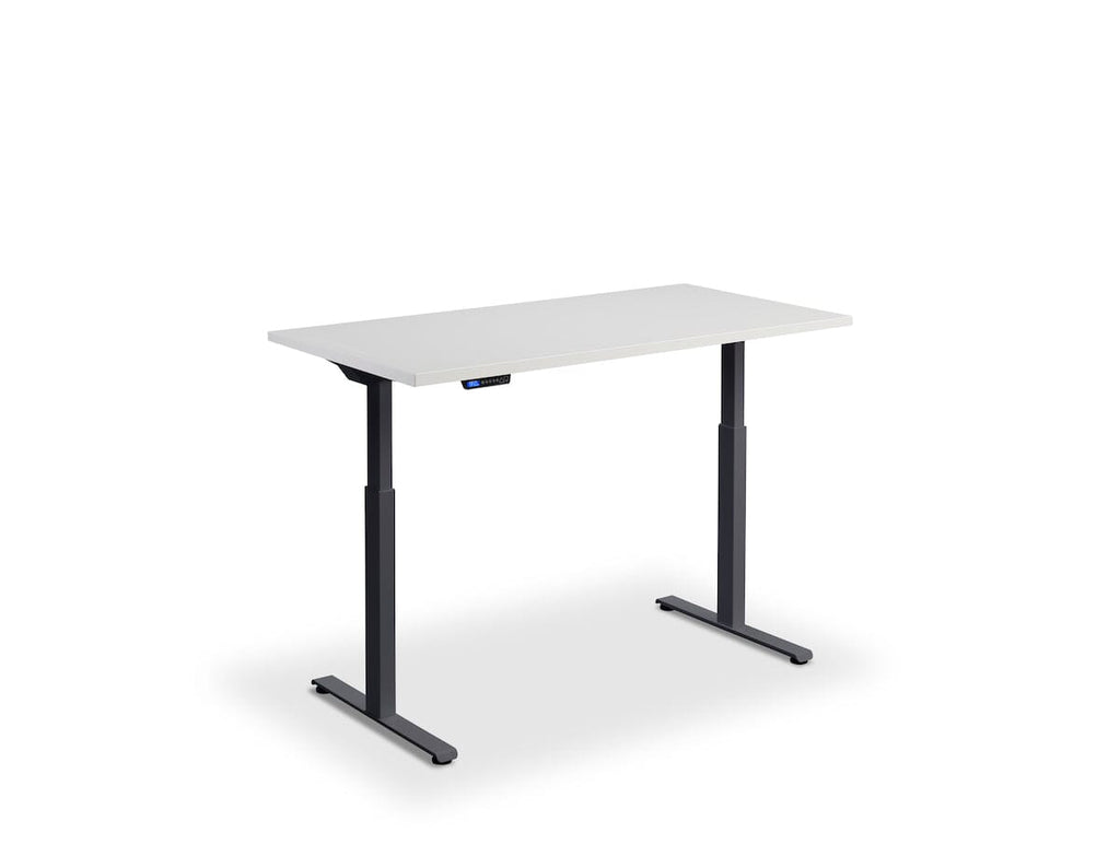 Lavoro Rusa Dual Motor Sit-Stand Desk - 600mm Deep Desktops - Anthracite Frame Accessories Lavoro Light Grey 1200x600 Anthracite