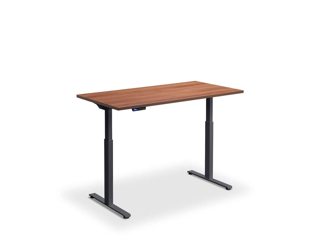 Lavoro Rusa Dual Motor Sit-Stand Desk - 600mm Deep Desktops - Anthracite Frame Accessories Lavoro Natural Dijon Walnut 1200x600 Anthracite