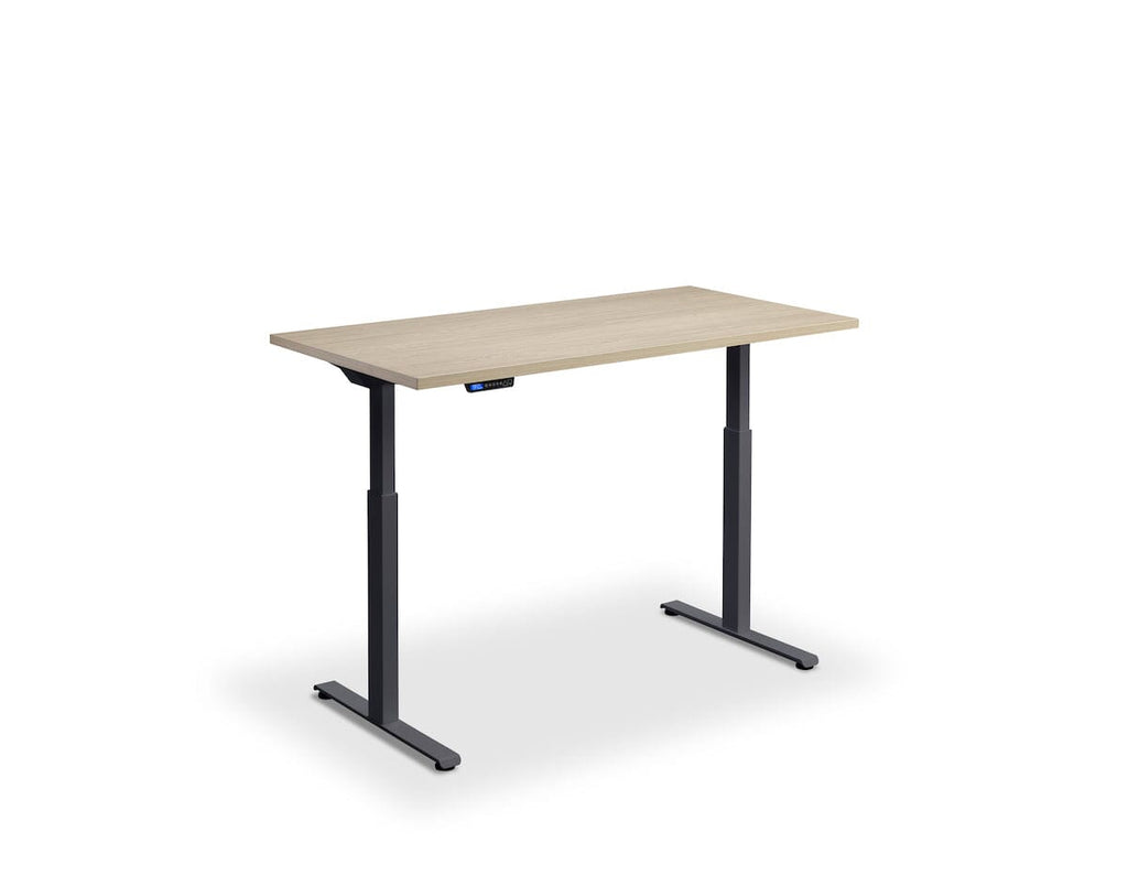 Lavoro Rusa Dual Motor Sit-Stand Desk - 600mm Deep Desktops - Anthracite Frame Accessories Lavoro Natural Oak 1200x600 Anthracite