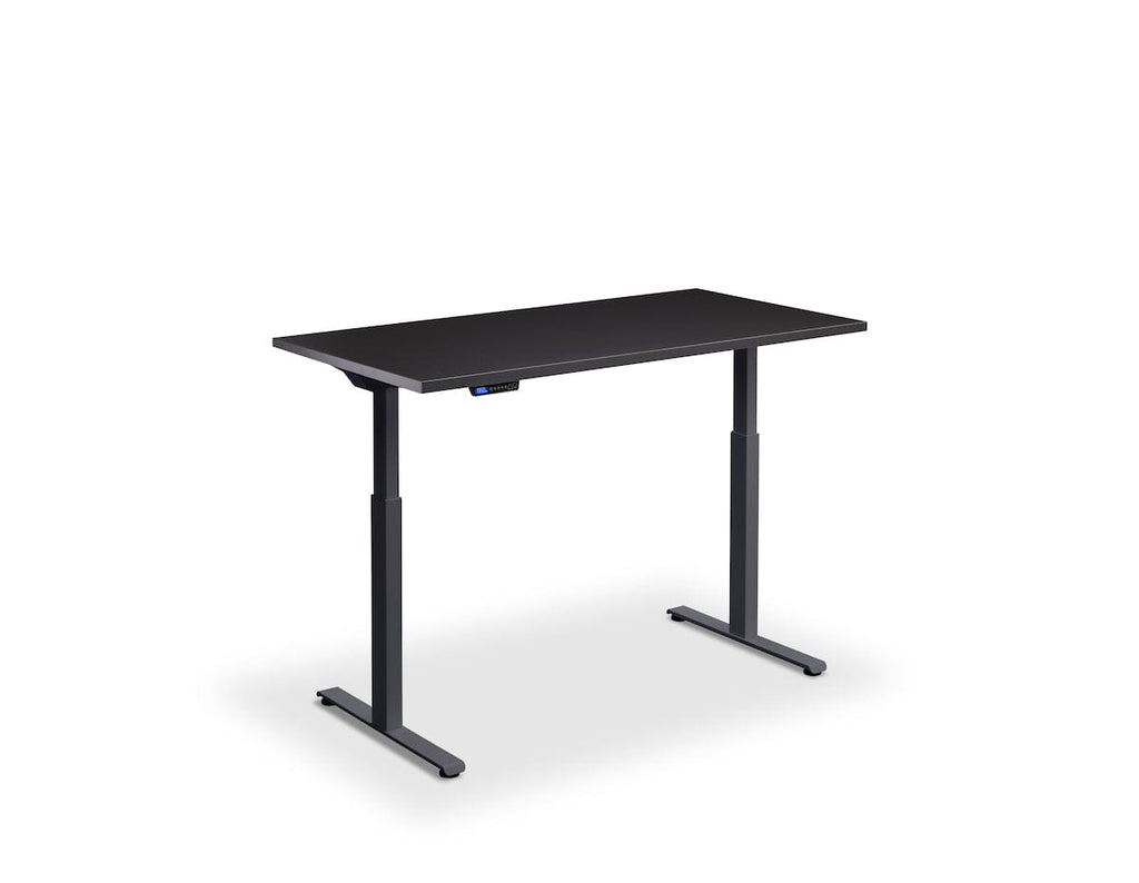 Lavoro Rusa Dual Motor Sit-Stand Desk - 600mm Deep Desktops - Anthracite Frame Accessories Lavoro Soft Black 1200x600 Anthracite