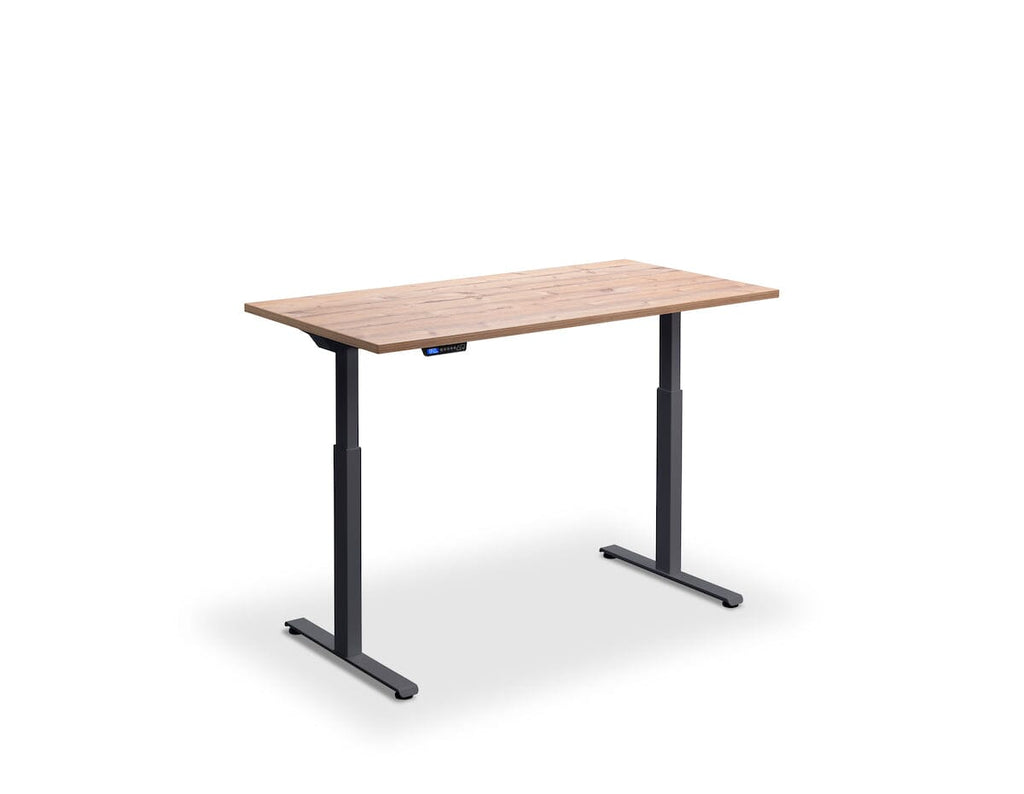 Lavoro Rusa Dual Motor Sit-Stand Desk - 600mm Deep Desktops - Anthracite Frame Accessories Lavoro Timber 1200x600 Anthracite