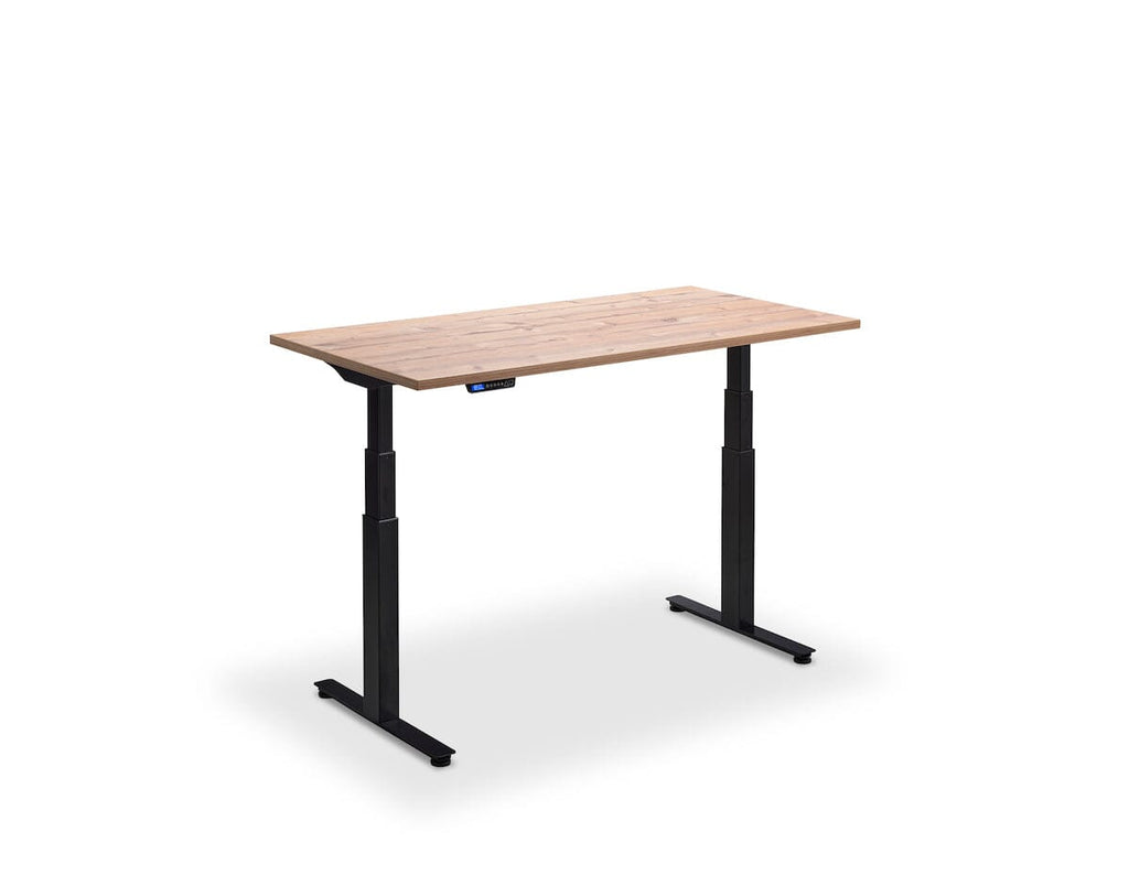 Lavoro Flyga Dual Motor Sit-Stand Desk - 800mm Deep Desktops - Black Frame Accessories Lavoro Timber 1200x800 Black