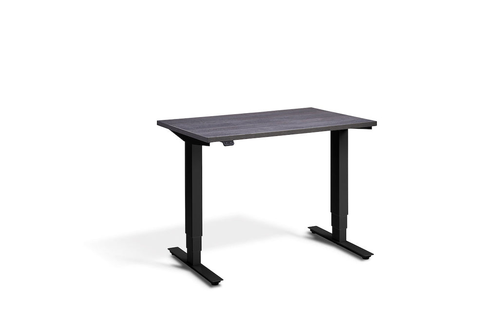 Lavoro Advance Mini Dual Motor Sit-Stand Desk - Black Frame Accessories Lavoro Anthracite Sherman Oak  