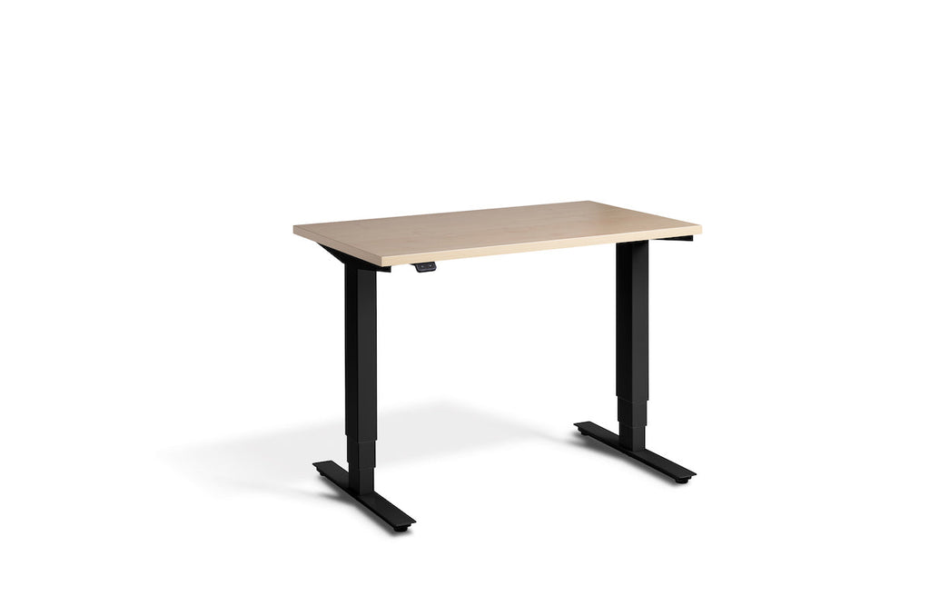 Lavoro Advance Mini Dual Motor Sit-Stand Desk - Black Frame Accessories Lavoro Maple  