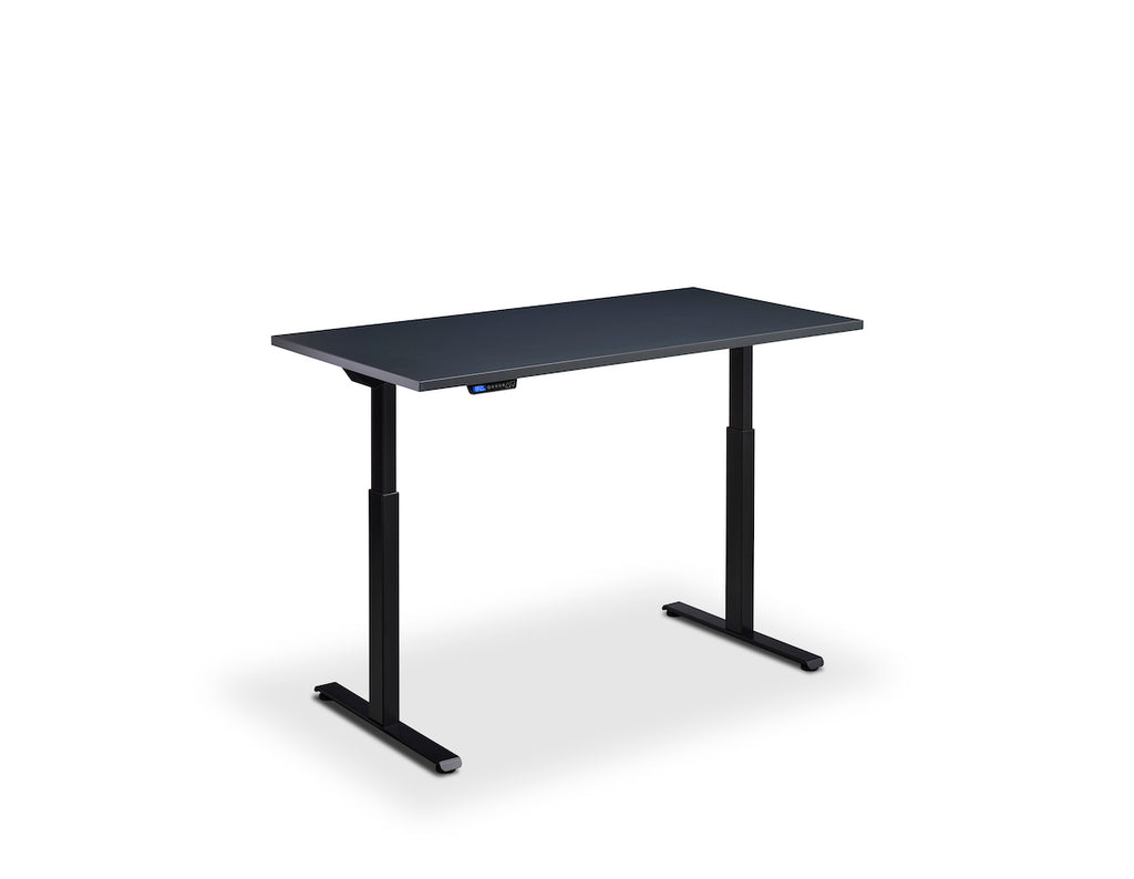 Lavoro Rusa Dual Motor Sit-Stand Desk - 600mm Deep Desktops - Black Frame Accessories Lavoro Anthracite 1200x600 Black