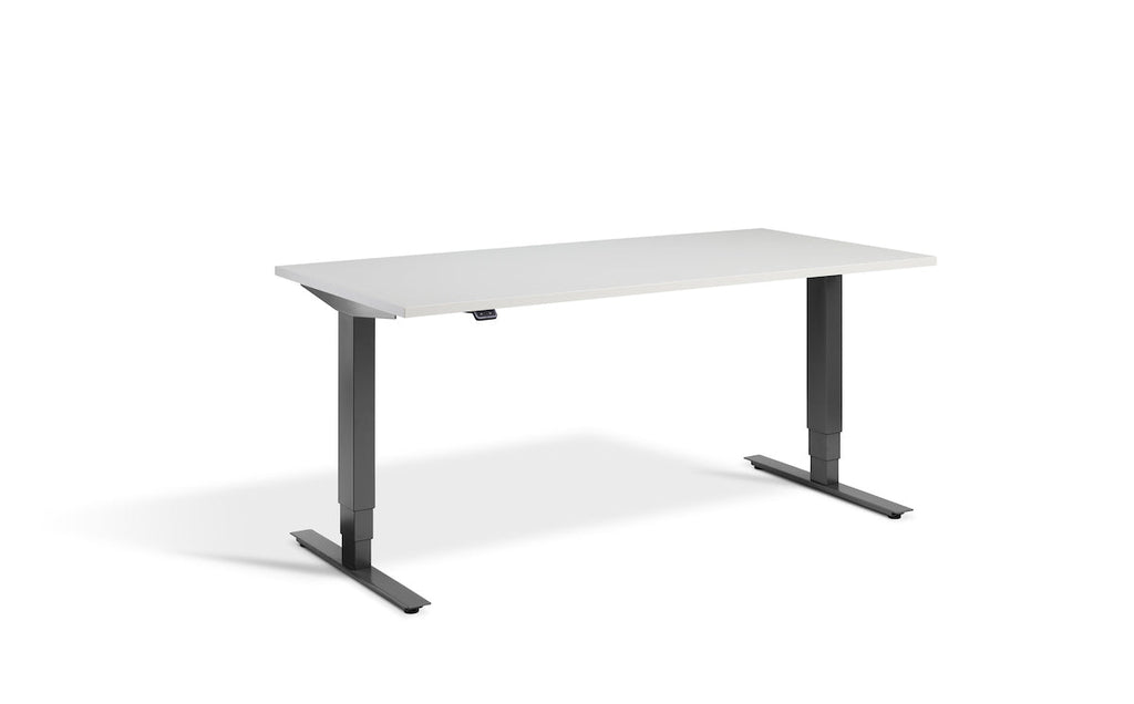 Lavoro Advance Dual Motor Sit-Stand Desk - 700mm Deep Desktops - Dark Grey Frame Accessories Lavoro Light Grey 1200x700 Dark Grey