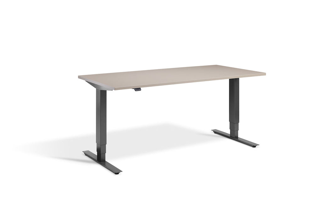 Lavoro Advance Dual Motor Sit-Stand Desk - 700mm Deep Desktops - Dark Grey Frame Accessories Lavoro Stone 1200x700 Dark Grey