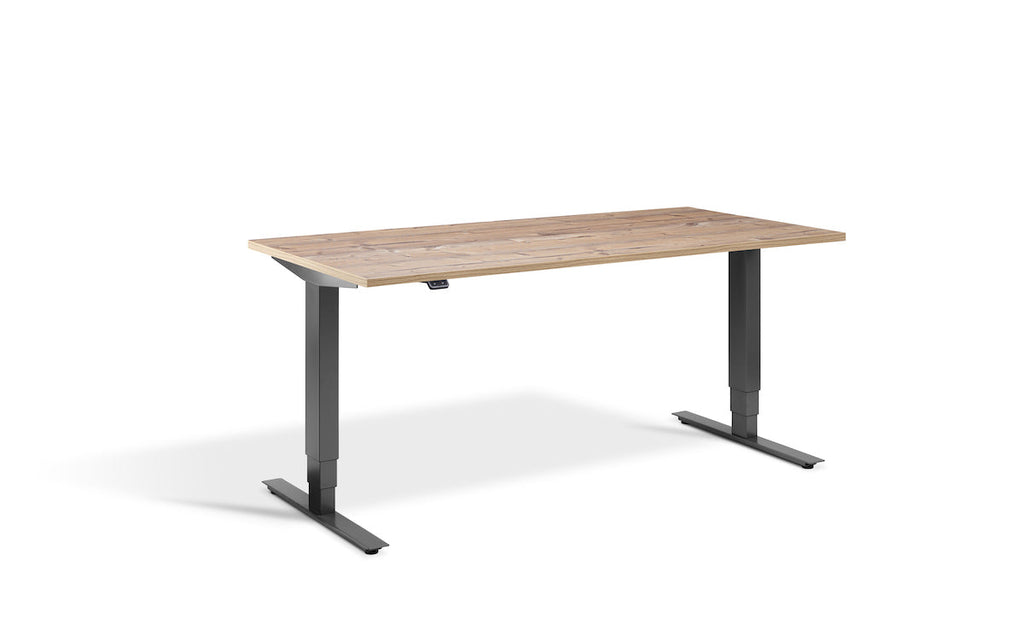 Lavoro Advance Dual Motor Sit-Stand Desk - 800mm Deep Desktops - Dark Grey Frame Accessories Lavoro Timber 1200x800 Dark Gre