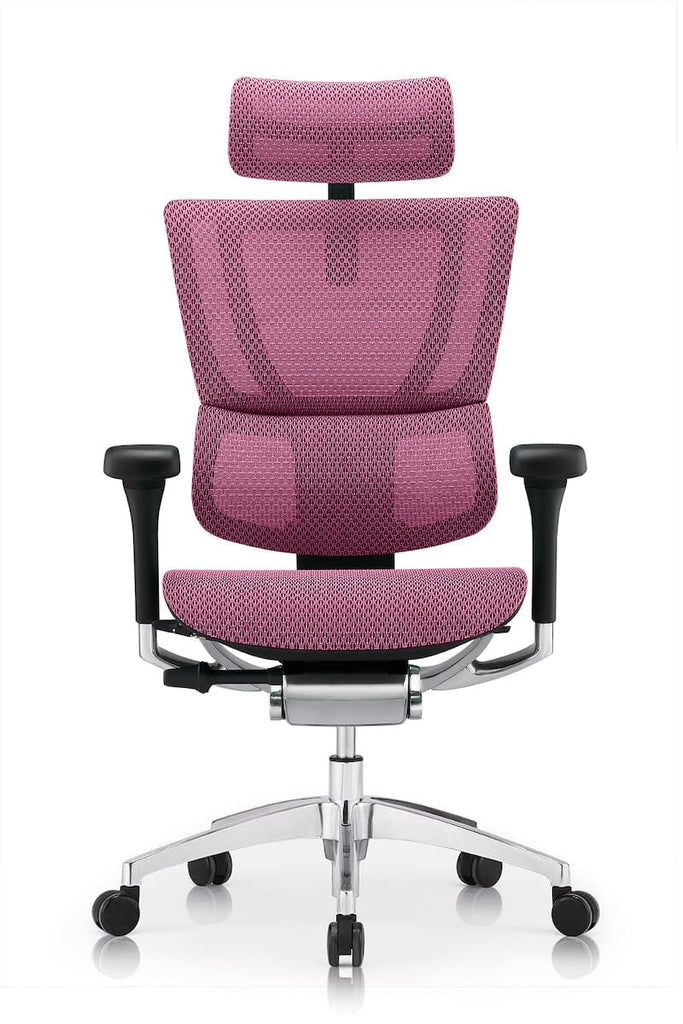 Mirus High Back Task Armchair with Headrest Accessories ComfortUK Pink Black 