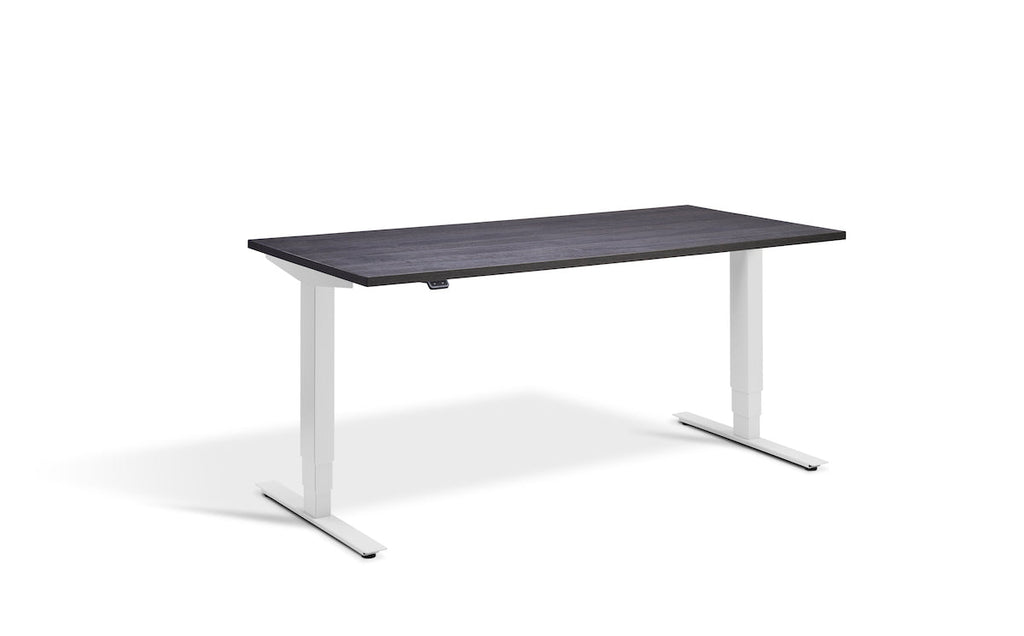 Lavoro Advance Dual Motor Sit-Stand Desk - 800mm Deep Desktops - Light Grey Frame Accessories Lavoro Anthracite Sherman Oak 1200x800 Light Grey