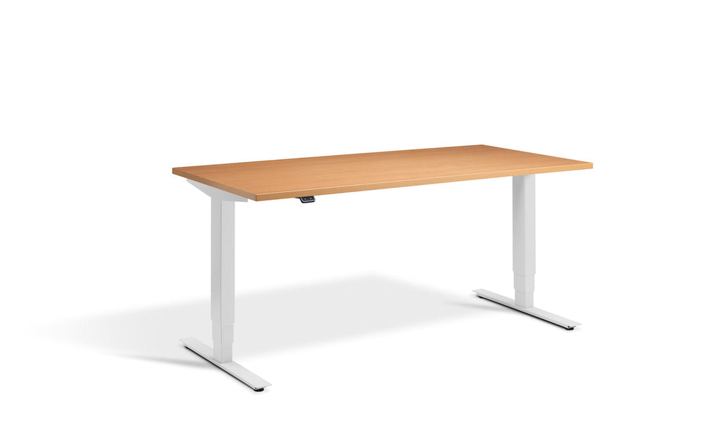 Lavoro Advance Dual Motor Sit-Stand Desk - 700mm Deep Desktops - Light Grey Frame Accessories Lavoro Beech 1200x700 Light Grey