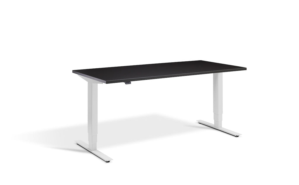 Lavoro Advance Dual Motor Sit-Stand Desk - 800mm Deep Desktops - Light Grey Frame Accessories Lavoro Soft Black 1200x800 Light Grey