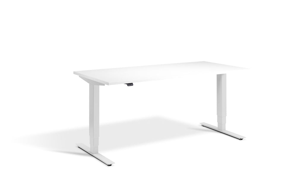 Lavoro Advance Dual Motor Sit-Stand Desk - 800mm Deep Desktops - Light Grey Frame Accessories Lavoro White 1200x800 Light Grey