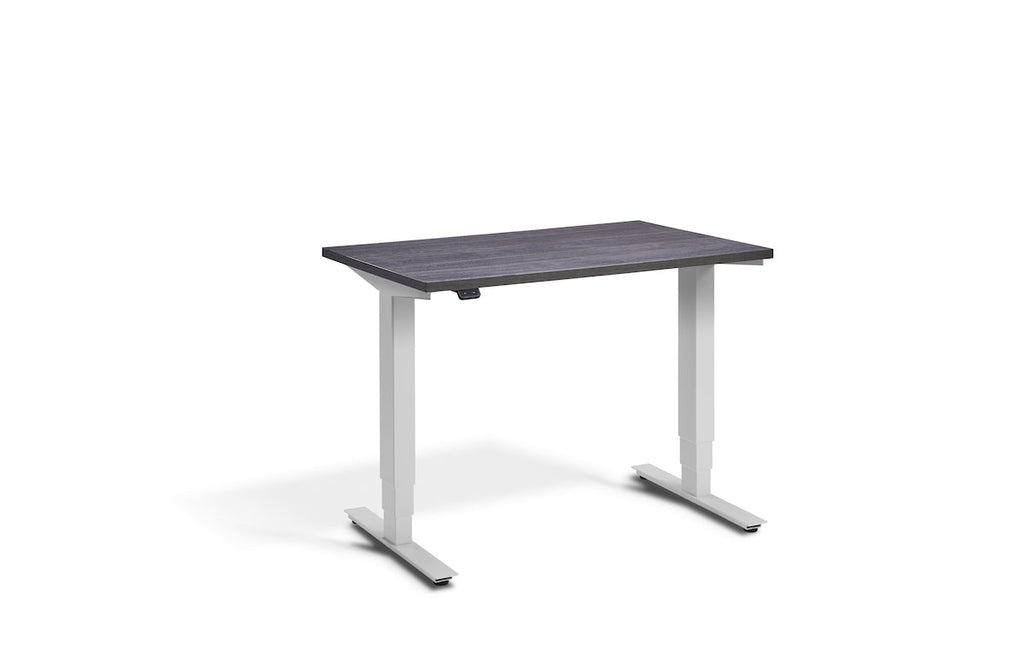 Lavoro Advance Mini Dual Motor Sit-Stand Desk - Light Grey Frame Accessories Lavoro Anthracite Sherman Oak  