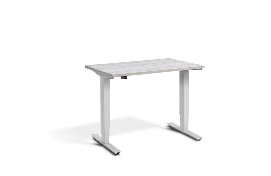 Lavoro Advance Mini Dual Motor Sit-Stand Desk - Light Grey Frame Accessories Lavoro Cascina Pine  