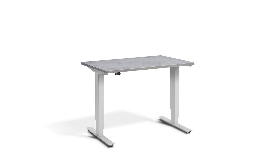 Lavoro Advance Mini Dual Motor Sit-Stand Desk - Light Grey Frame Accessories Lavoro Light Concrete  