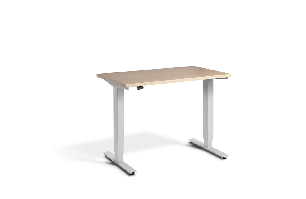 Lavoro Advance Mini Dual Motor Sit-Stand Desk - Light Grey Frame Accessories Lavoro Maple  