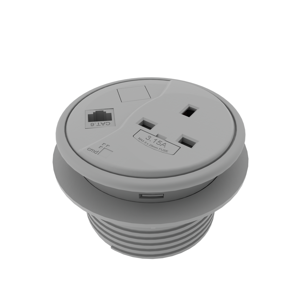 Porthole In-Desk Power & Data Modules - e-furniture