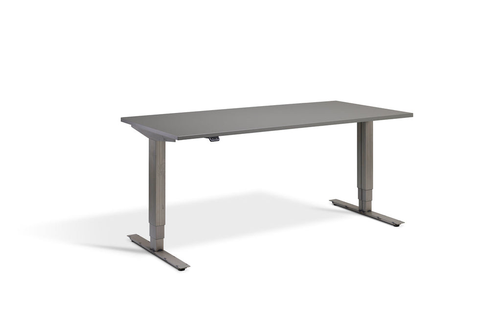 Lavoro Advance Dual Motor Sit-Stand Desk - 700mm Deep Desktops - Raw Steel Frame Accessories Lavoro Graphite 1200x700 Raw Steel