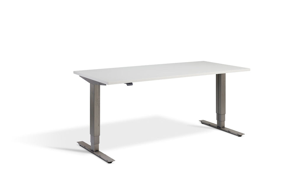 Lavoro Advance Dual Motor Sit-Stand Desk - 800mm Deep Desktops - Raw Steel Frame Accessories Lavoro Light Grey 1200x800 Raw