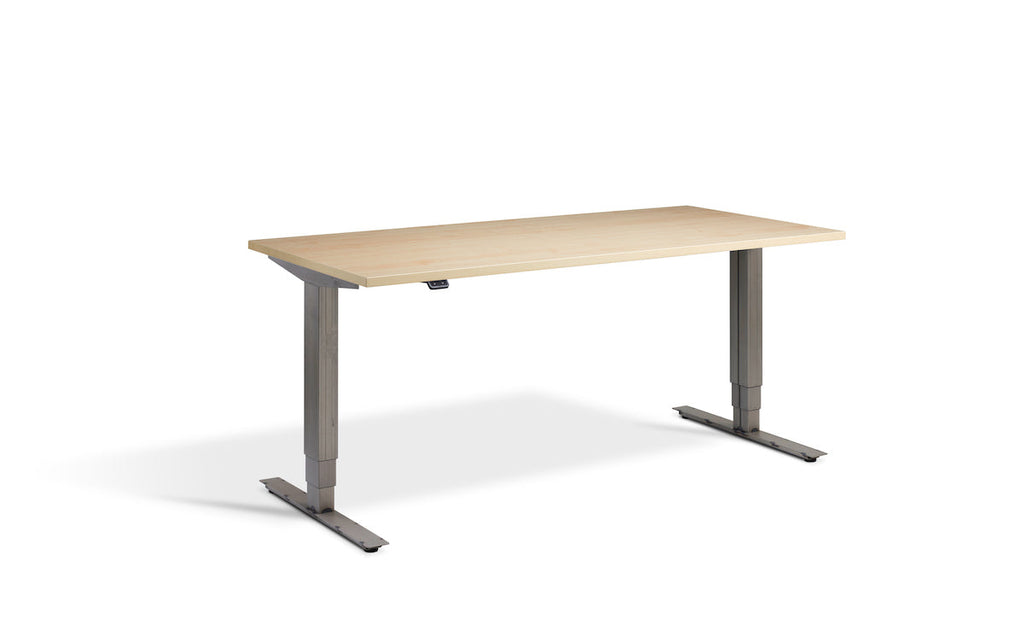 Lavoro Advance Dual Motor Sit-Stand Desk - 800mm Deep Desktops - Raw Steel Frame Accessories Lavoro Maple 1200x800 Raw