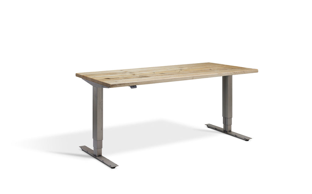 Lavoro Advance Dual Motor Sit-Stand Desk - 800mm Deep Desktops - Raw Steel Frame Accessories Lavoro Timber 1200x800 Raw