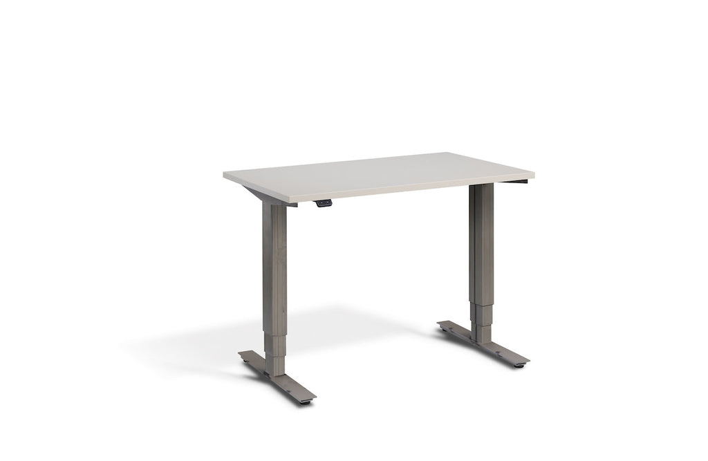 Lavoro Advance Mini Dual Motor Sit-Stand Desk - Raw Steel Frame Accessories Lavoro Cashmere  