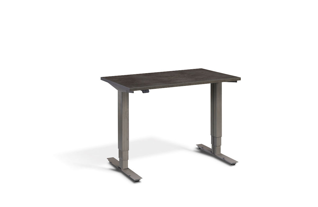 Lavoro Advance Mini Dual Motor Sit-Stand Desk - Raw Steel Frame Accessories Lavoro Dark Concrete  