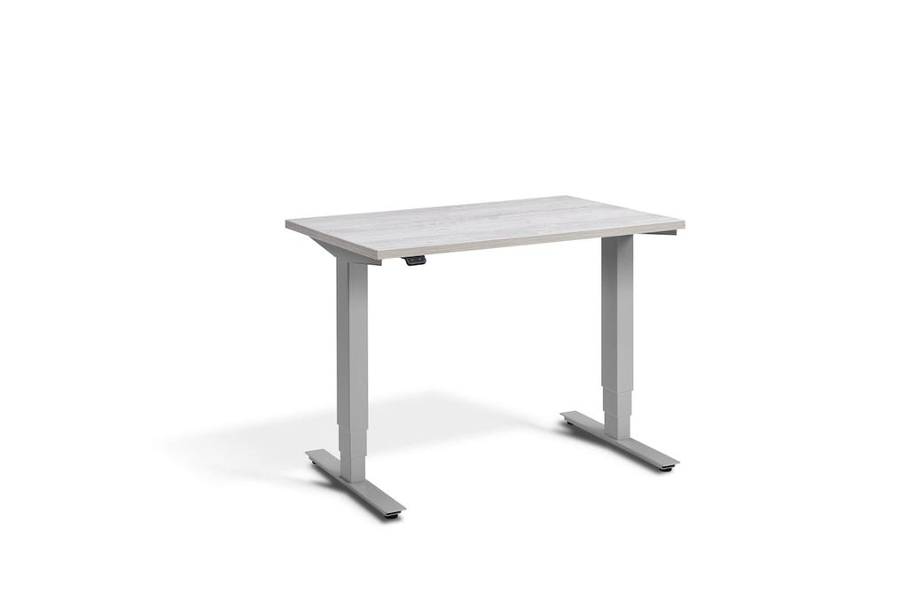 Lavoro Advance Mini Dual Motor Sit-Stand Desk - Silver Frame Accessories Lavoro Cascina Pine  