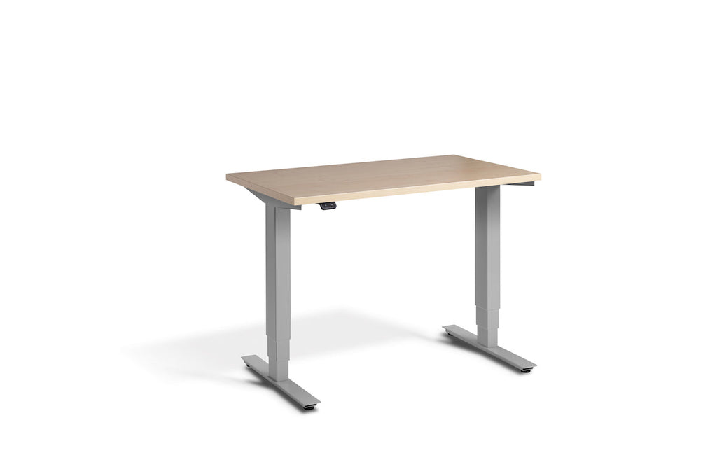 Lavoro Advance Mini Dual Motor Sit-Stand Desk - Silver Frame Accessories Lavoro Maple  