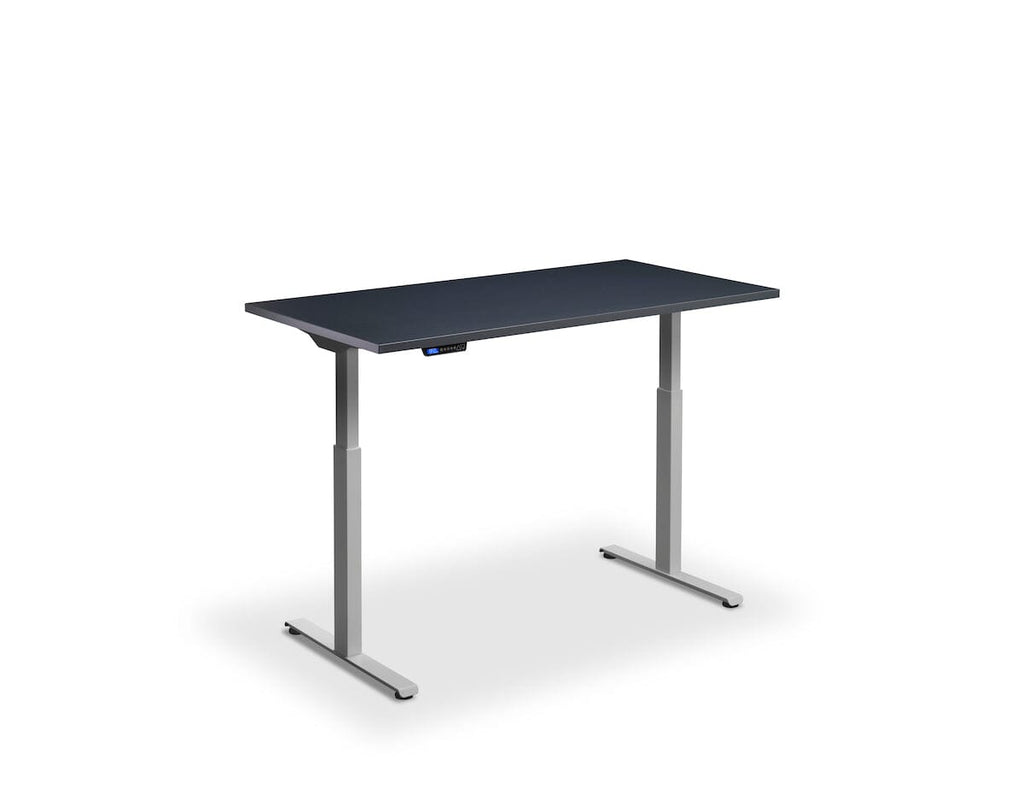 Lavoro Rusa Dual Motor Sit-Stand Desk - 800mm Deep Desktops - Silver Frame Accessories Lavoro Anthracite 1200x800 Silver