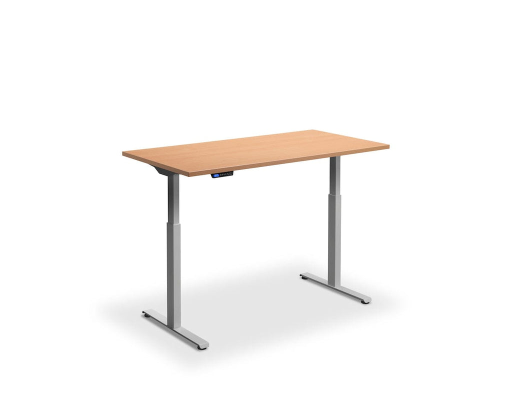 Lavoro Rusa Dual Motor Sit-Stand Desk - 700mm Deep Desktops - Silver Frame Accessories Lavoro Beech 1200x700 Silver