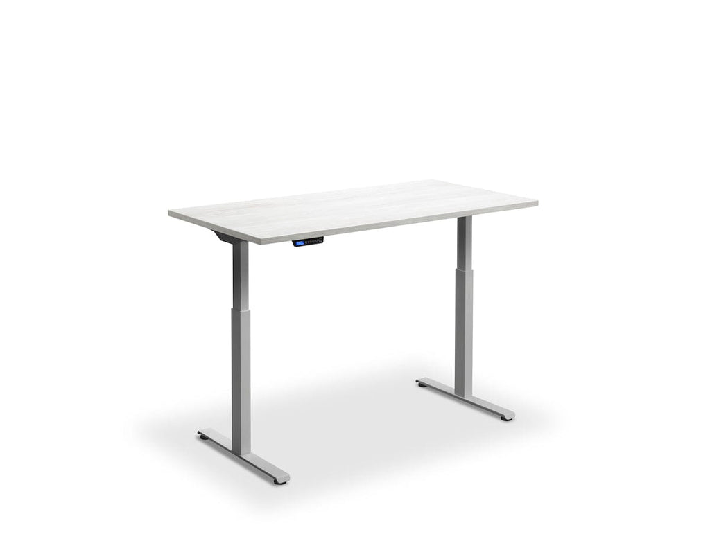 Lavoro Rusa Dual Motor Sit-Stand Desk - 600mm Deep Desktops - Silver Frame Accessories Lavoro Cascina Pine 1200x600 Silver