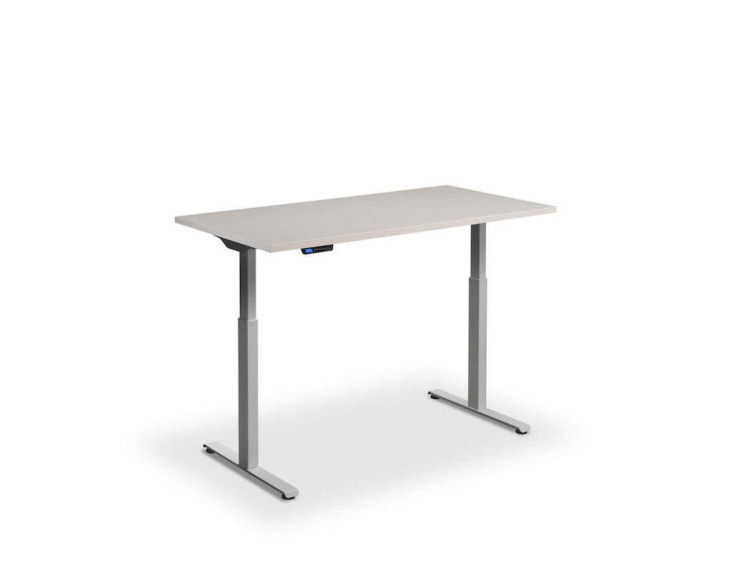 Lavoro Rusa Dual Motor Sit-Stand Desk - 800mm Deep Desktops - Silver Frame Accessories Lavoro Cashmere 1200x800 Silver