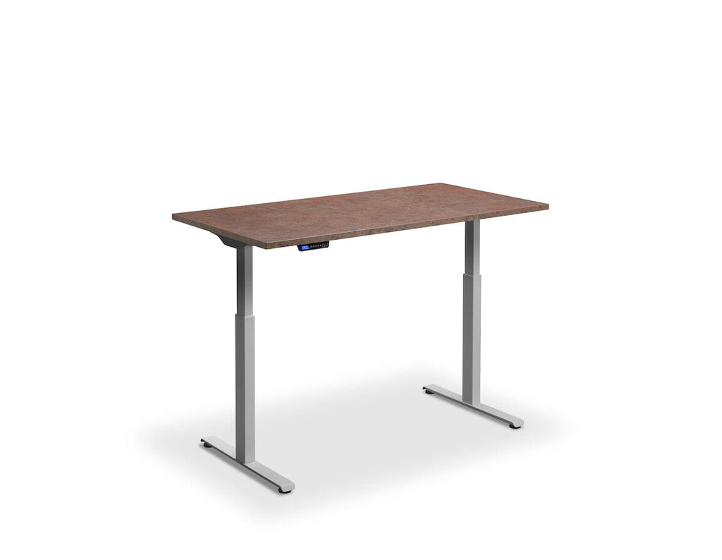 Lavoro Rusa Dual Motor Sit-Stand Desk - 600mm Deep Desktops - Silver Frame Accessories Lavoro Ferro Bronze 1200x600 Silver