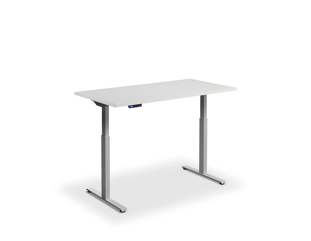 Lavoro Rusa Dual Motor Sit-Stand Desk - 600mm Deep Desktops - Silver Frame Accessories Lavoro Light Grey 1200x600 Silver