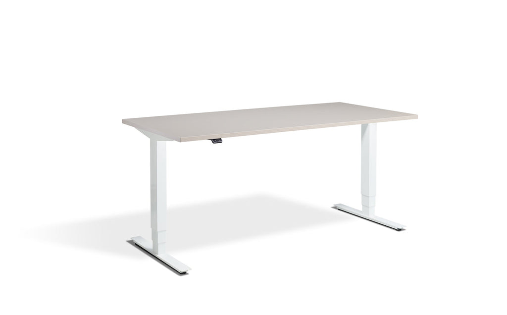 Lavoro Advance Dual Motor Sit-Stand Desk - 800mm Deep Desktops - White Frame Accessories Lavoro Cashmere 1200x800 White