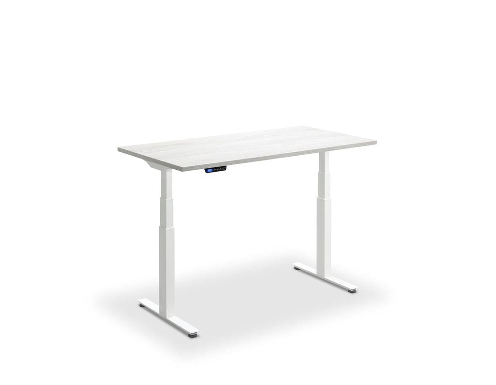 Lavoro Flyga Dual Motor Sit-Stand Desk - 700mm Deep Desktops - White Frame Accessories Lavoro Cascina Pine 1200x700 White