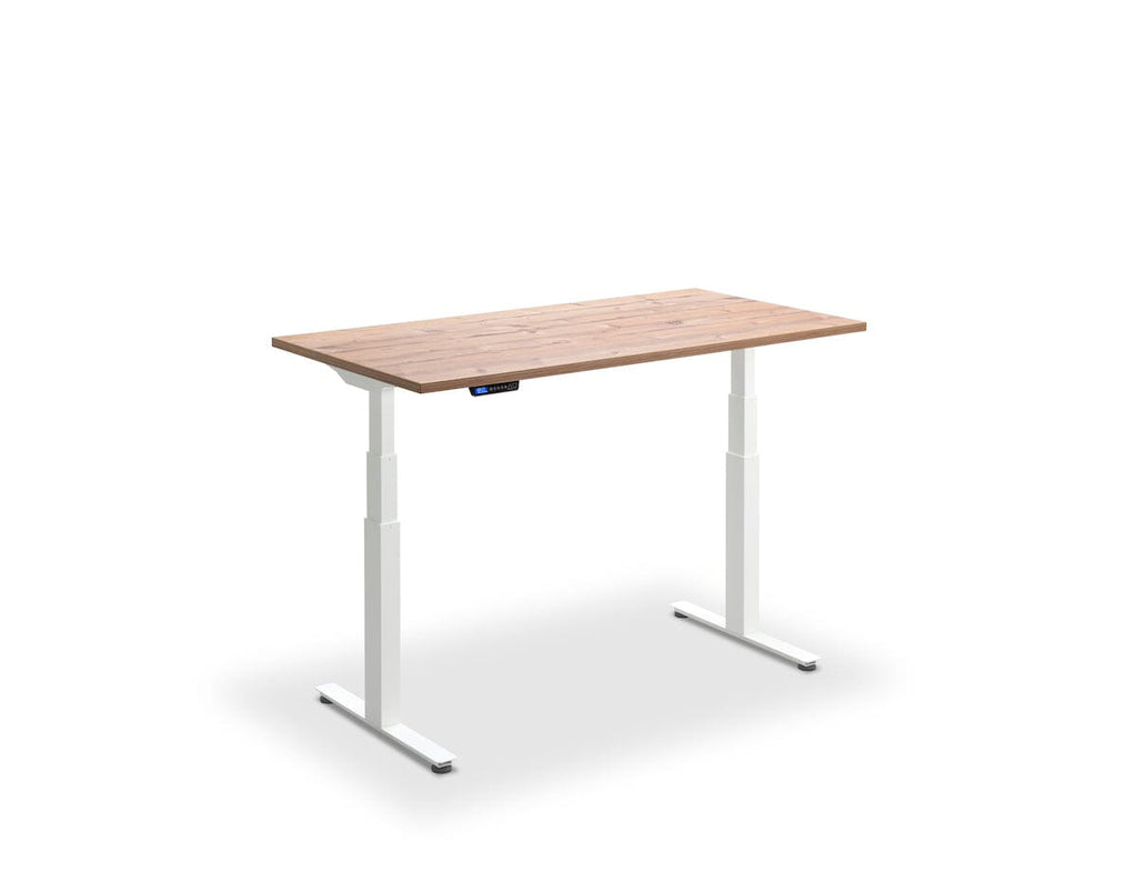 Lavoro Flyga Dual Motor Sit-Stand Desk - 600mm Deep Desktops - White Frame Accessories Lavoro Timber 1000x600 White