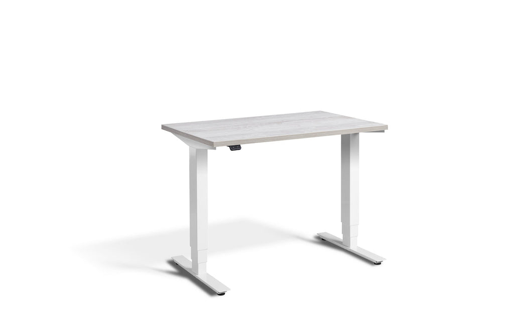 Lavoro Advance Mini Dual Motor Sit-Stand Desk - White Frame Accessories Lavoro Cascina Pine  