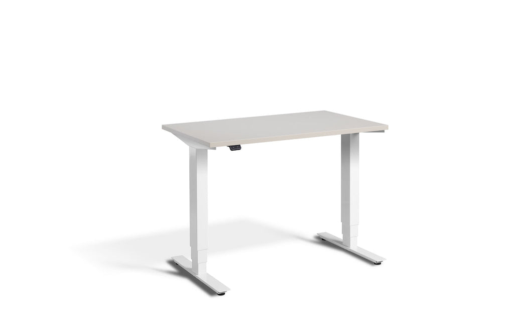 Lavoro Advance Mini Dual Motor Sit-Stand Desk - White Frame Accessories Lavoro Cashmere  